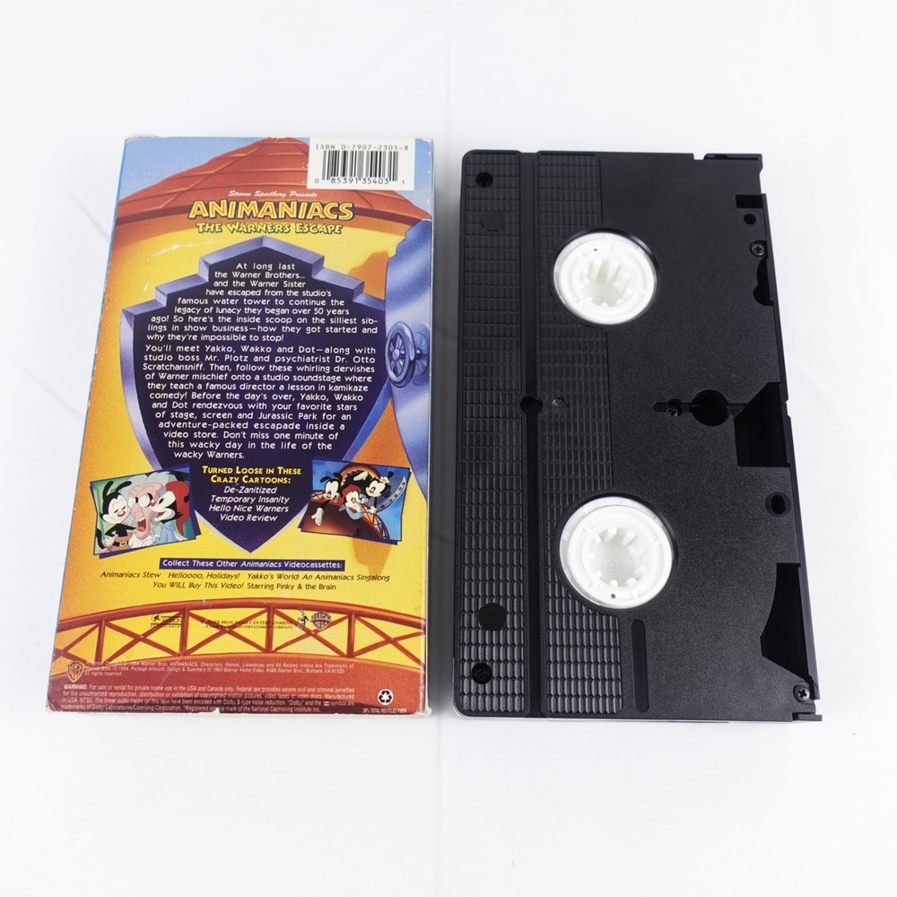 Animaniacs The Warner Escape VHS Family Entertainment Vintage Cartoon Spielberg - Picture 3 of 7